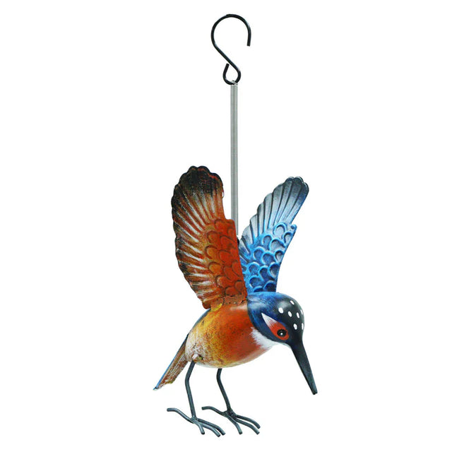 Small Metal Hanging Kingfisher by Primus - Mill Race Garden Centre