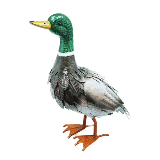 Metal Farmyard Male Duck by Primus - Mill Race Garden Centre