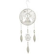 Buddha Stainless Steel Hanging Dreamcatcher by Primus - Mill Race Garden Centre