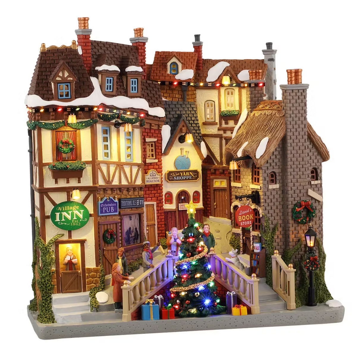 Oxfordshire Village B/O (4.5V) Lemax Christmas Village Facade - Mill Race Garden Centre