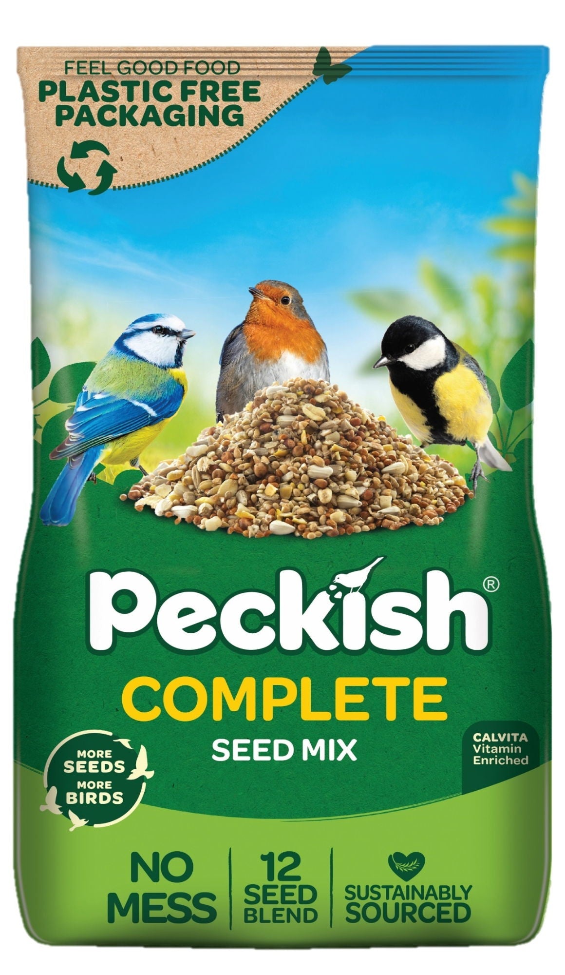 Peckish Complete Seed Mix Wild Bird Food 3.5kg Eco Paper Bag