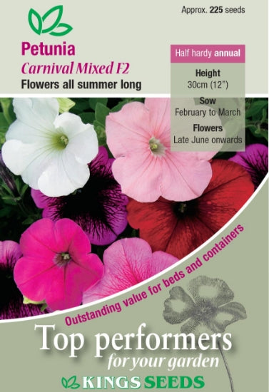 Kings Seeds Petunia Carnival Mixed F2