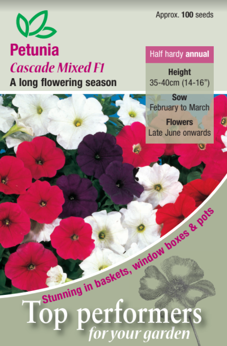 Petunia Cascade Mixed F1 - Mill Race Garden Centre