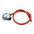 Pit Boss propane hose and regulator kit for BBQ grills, featuring durable hoses and adjustable regulator for safe fuel connection.