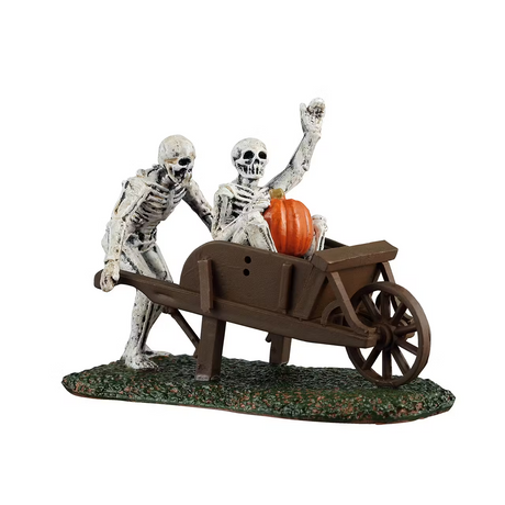 Playful Skeletons Yard Decoration Lemax Spooky Town Figurines - Mill Race Garden Centre