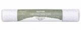 Premier 2.4m x 90cm Snow White with Glitter Christmas Cover – Sparkling Polyester Snow Blanket