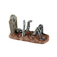 Lemax Spooky Town figurine of a previous patient character with ghostly attire and spooky details in a haunted town setting.
