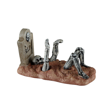 Lemax Spooky Town figurine of a previous patient character with ghostly attire and spooky details in a haunted town setting.