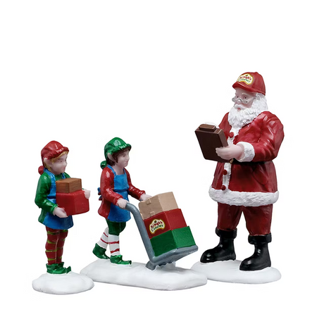 Ready For Shipping Set Of 3 Lemax Christmas Village Figurine - Mill Race Garden Centre