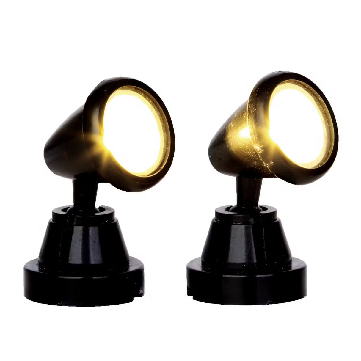 Round Spot Light B/O 2pcs Lemax Christmas Village Accessory - Mill Race Garden Centre