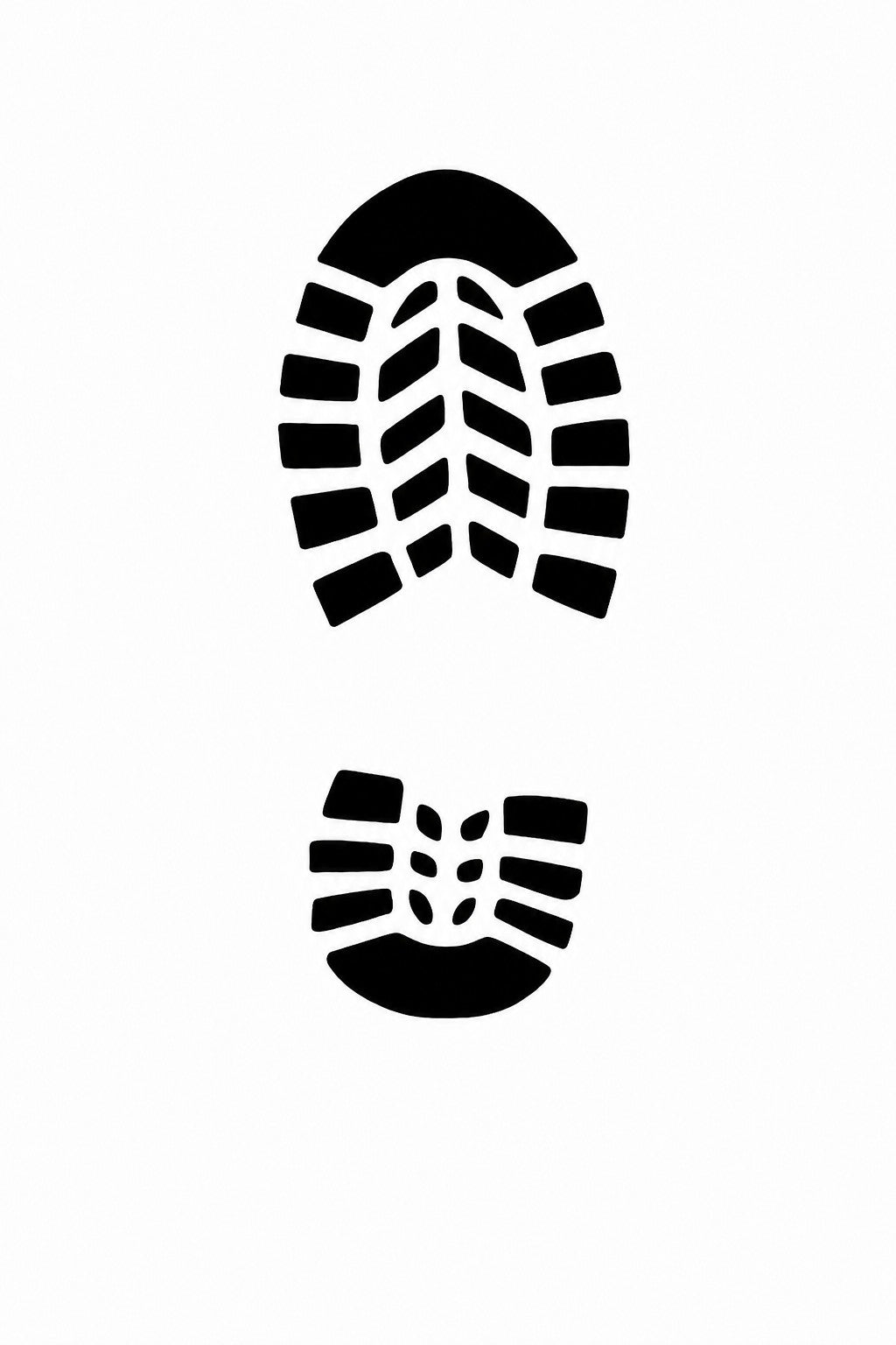 Santa Foot Print Stencil