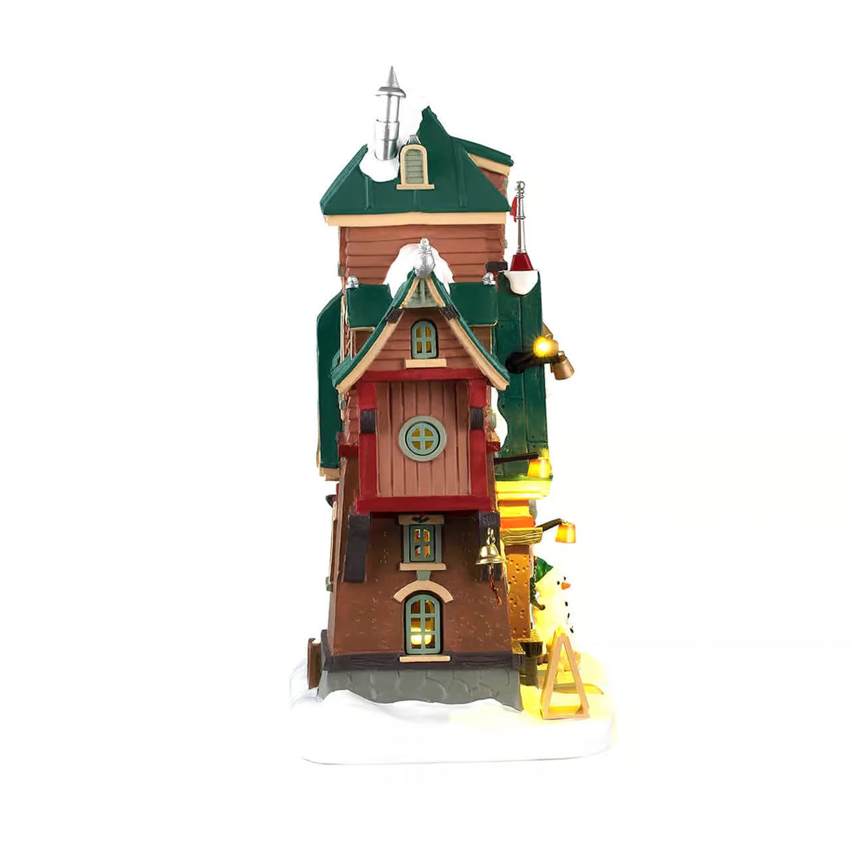 Lemax Santa's Elf Dormitory illuminated Christmas village building with festive details, part of Lemax illuminated buildings collection.