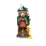 Lemax Santa's Elf Dormitory illuminated Christmas village building with festive details, part of Lemax illuminated buildings collection.