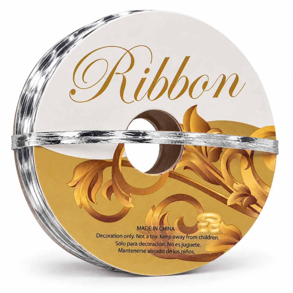 Silver Wire on Reel Ribbon (4mm × 75 Inches)
