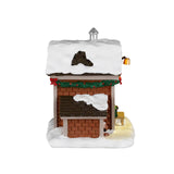 Lemax Ski Patrol Summit Station Christmas Village table accent with detailed snowy mountain scene and ski patrol figures.
