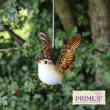 Small Metal Hanging Wren by Primus - Mill Race Garden Centre