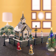 Small Town Church Set Incl. Adaptor 550 Ma (White) Lemax Christmas Village House Set - Mill Race Garden Centre