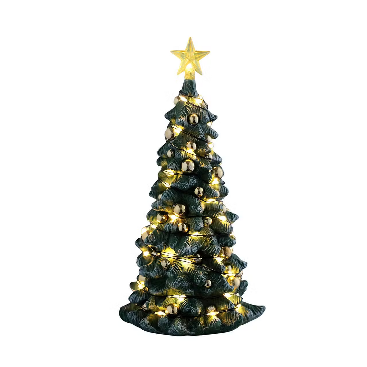 Snowy Christmas Tree Clear Light B/O (4.5V) Lemax Christmas Village Trees - Mill Race Garden Centre