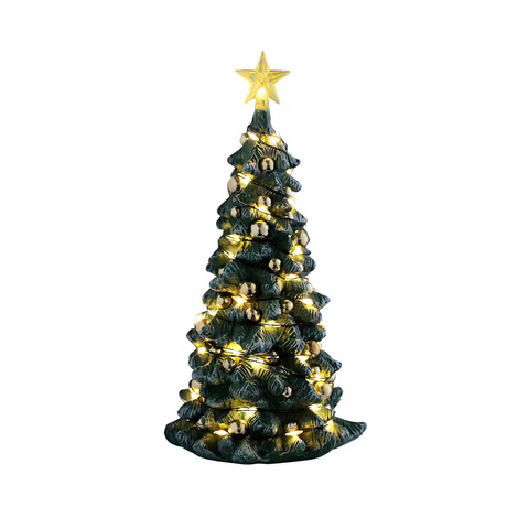 Snowy Christmas Tree Clear Light B/O (4.5V) Lemax Christmas Village Trees - Mill Race Garden Centre