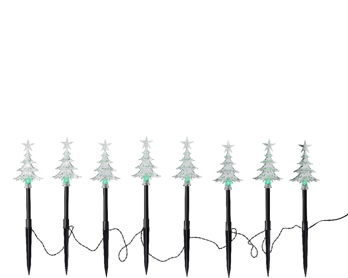 Twinkle Effect Solar Stake Lights 8pcs by Lumineo