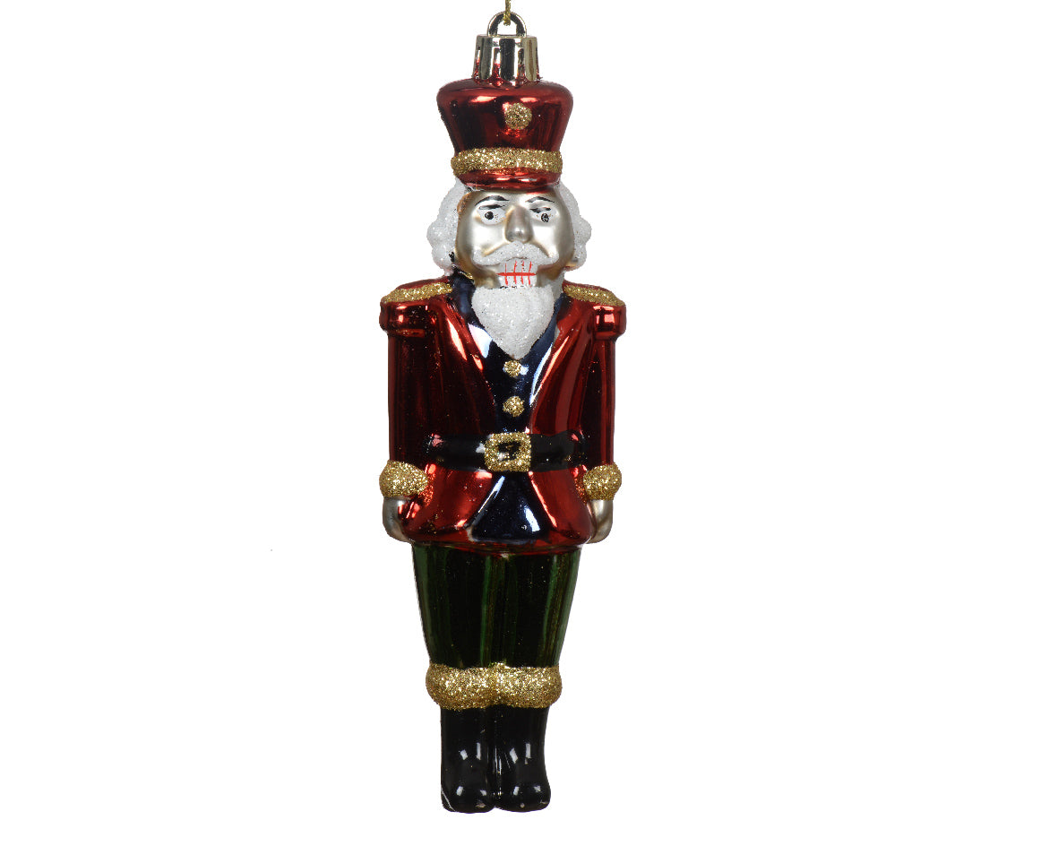 14cm Red Shatterproof Hanger Soldier Christmas Tree Decoration