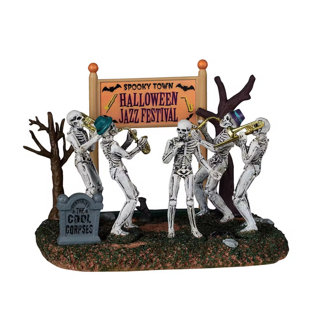 Spooky Town Halloween Jazz Festival Lemax Spooky Town Table Accents - Mill Race Garden Centre