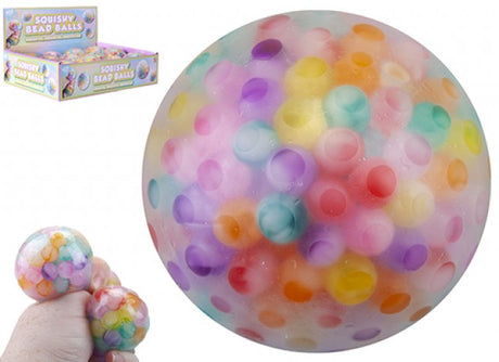 Squishy Bead Ball with Pastel Beads 6.5cm - Mill Race Garden Centre