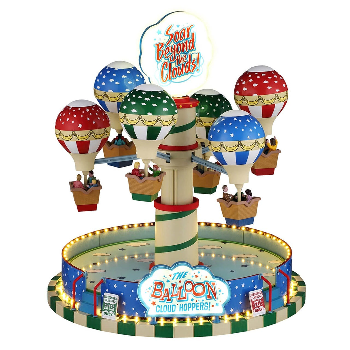 The Balloon Cloud Hoppers With 4.5V Adaptor Lemax Christmas Village Sights and Sounds