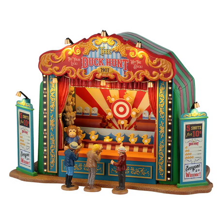 The Duck Hunt Incl. Adaptor 550 Ma (White) Lemax Christmas Village Sights & Sounds - Mill Race Garden Centre