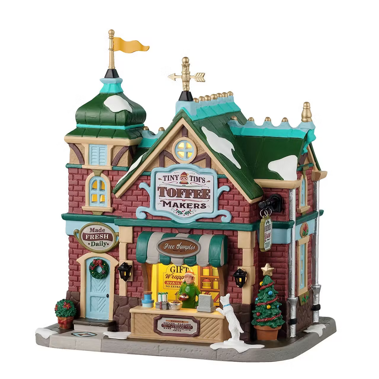 Tiny Tim's Toffee Makers Incl. Adaptor 100 Ma (White) Lemax Christmas Village Illuminated Building - Mill Race Garden Centre