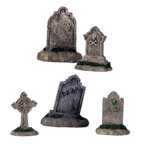 Tombstones Lemax Spooky Town Accessory - Mill Race Garden Centre