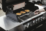 Enders UNIQ PRO 3 IK Turbo Gas BBQ with cover, featuring stainless steel grilling surface and control knobs for outdoor cooking.