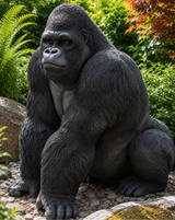 Vivid Arts Life Size Gorilla Real Life Resin Ornament
