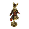 Werner Vob WERNS® rabbit sculpture "Maitre d’", 33cm luxury German designer hare figurine for home decor, indoor ornament.