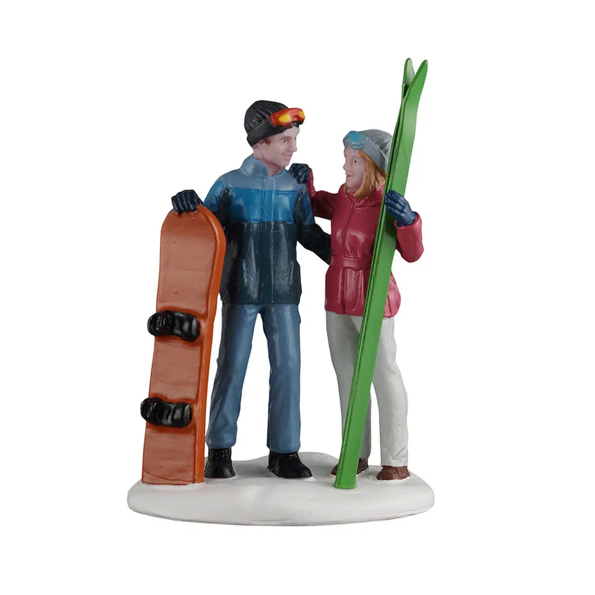 Lemax Winter Date Christmas Village figurine featuring a festive winter scene with detailed holiday decor and characters.