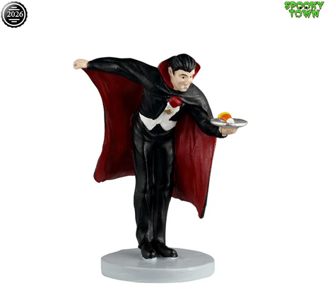 Lemax Spooky Town figurine titled "Would You Like Some Candy?" depicting a spooky Halloween scene with candy-themed characters.