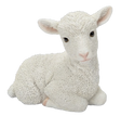 Real Life Sitting Lamb ornament by Vivid Arts, a detailed resin figure of a lamb sitting with realistic features.
