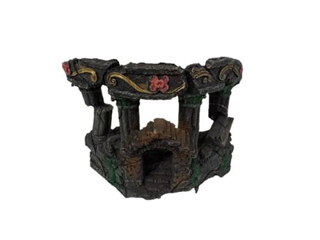 Half Ruins with Doorway Aquarium Ornament - Mill Race Garden Centre