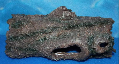 Long Half Log Aquarium Resin Ornament 27cm - Mill Race Garden Centre