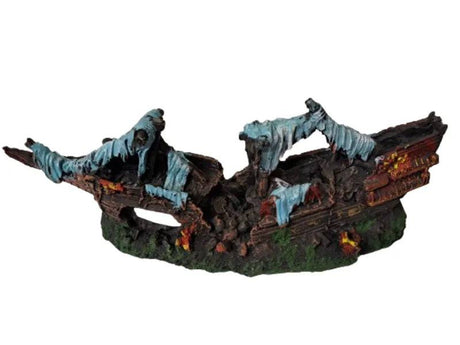 Medium Shipwreck with Water Aquarium Ornament - Mill Race Garden Centre