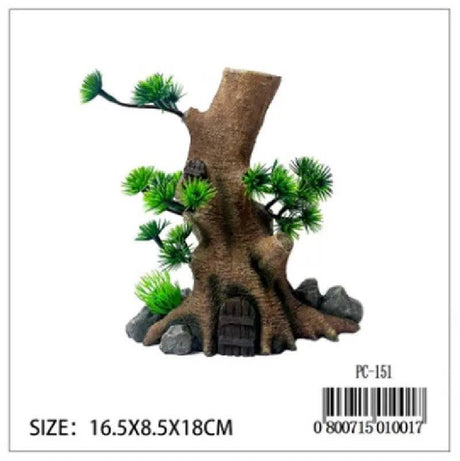 Reptile D  cor Tree w/Door at Bottom PC-151 - Mill Race Garden Centre