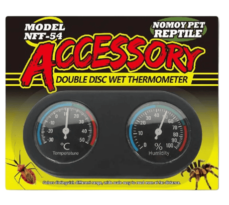 Reptile Double Disc Wet Thermometer - Mill Race Garden Centre