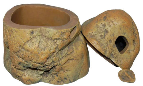 Reptile Small Pebble Feeding Box 13cm - Mill Race Garden Centre