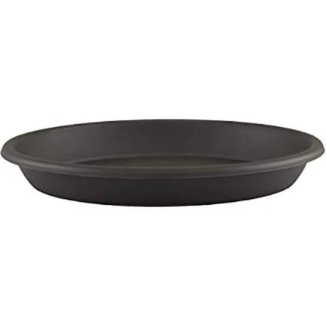 Round Saucer 9.5cm Anthracite - Mill Race Garden Centre