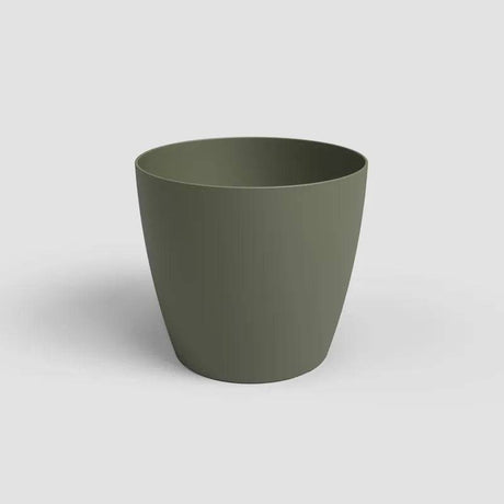 San Remo Pot Matte 16cm Dry Green - Mill Race Garden Centre