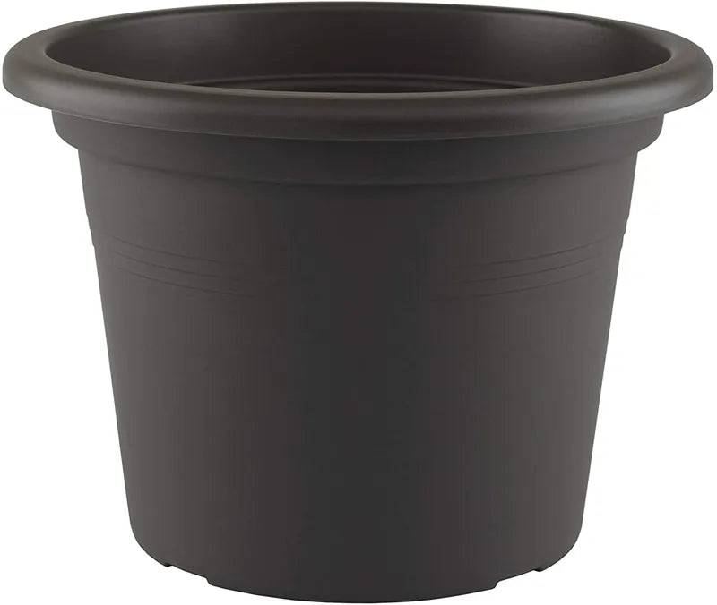 Venezia Cilindro Pot 40Cm Anthracite - Mill Race Garden Centre