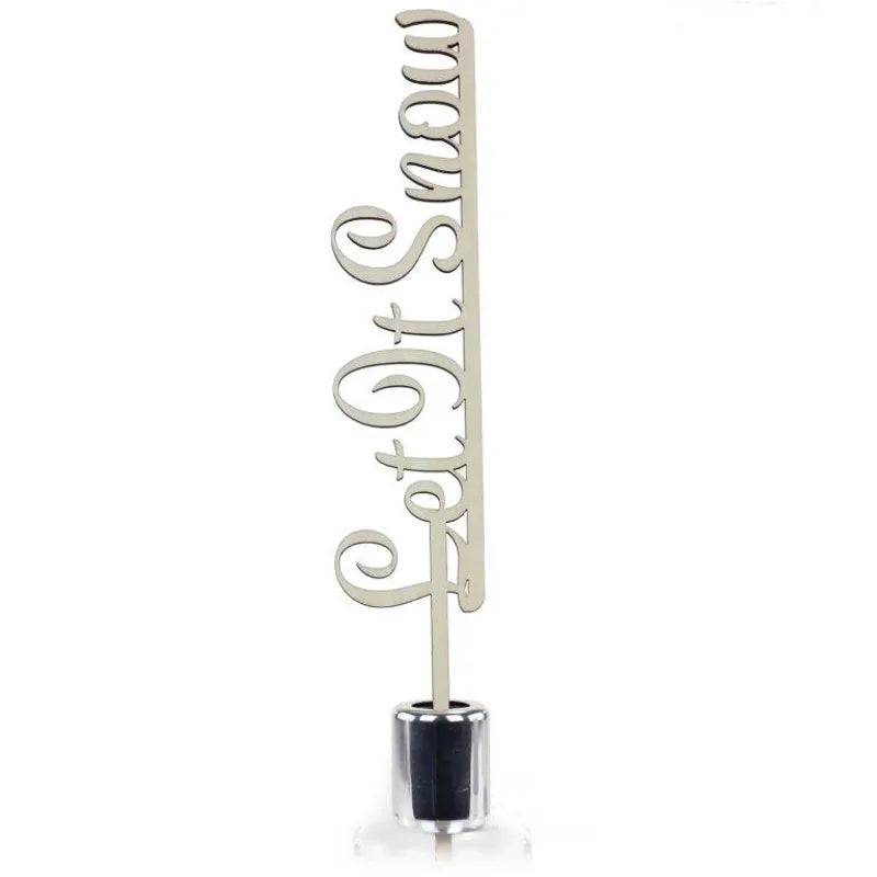 Ashleigh and Burwood Diffuser Sentiment Reed Let It Snow Wooden Topper - Mill Race Garden Centre