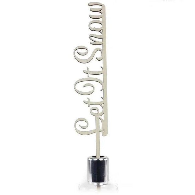 Ashleigh and Burwood Diffuser Sentiment Reed Let It Snow Wooden Topper - Mill Race Garden Centre