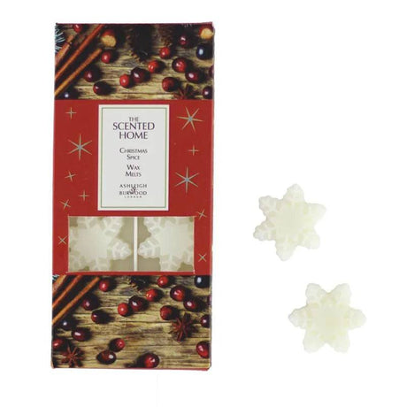 Christmas Spice Snowflake Shaped Wax Melts by Ashleigh and Burwood - Mill Race Garden Centre