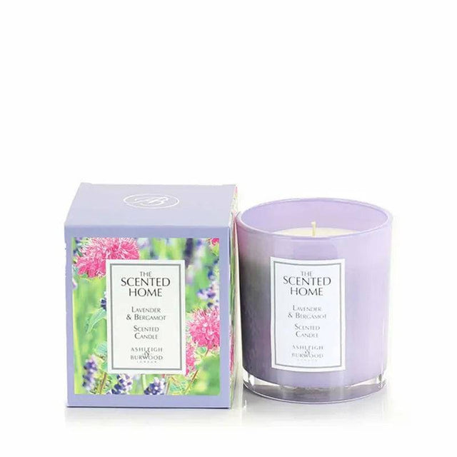 Scented Home Candle Jar Lavender & Bergamot - Mill Race Garden Centre